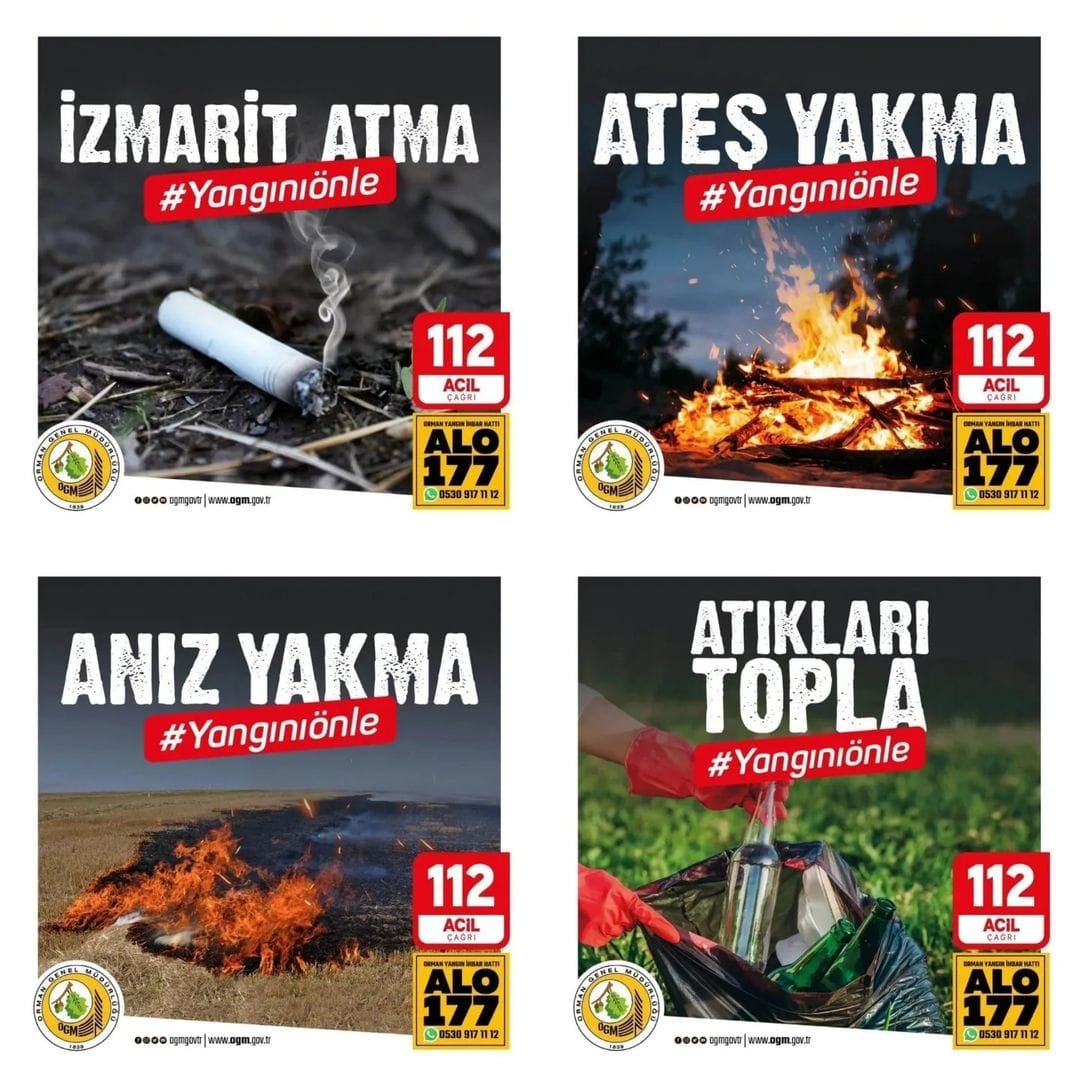Yüksek sıcaklara karşı Kayseri OBM’den yangın uyarısı